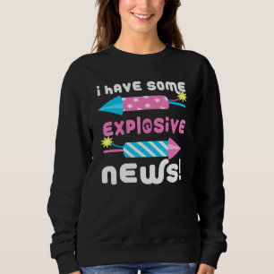 Fourth Of July Pregnancy Announcement Expecting Mo Sweatshirt
