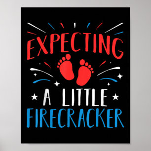 Fourth Of July Pregnancy Reveal Memorial Day Indep Poster