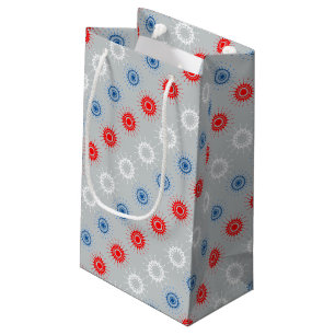 Fourth of July Red, White, & Blue Fireworks Small Gift Bag