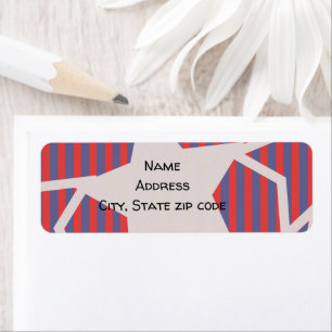 Fourth of July Return Address Label
