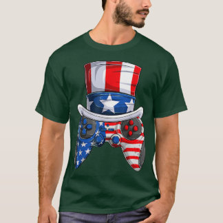 Fourth Of July s, American Flag Video Game  T-Shirt