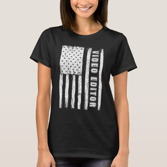 Fourth of July Shirts for Men American Flag video  (Front)