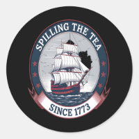 Fourth Of July Spilling The Tea 1773 Funny America