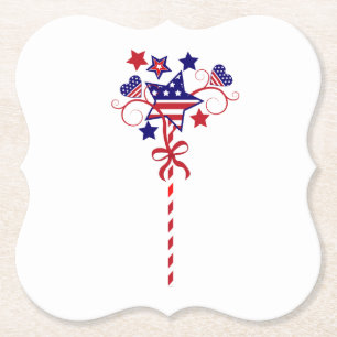 Fourth of July Thrilling Paper Coaster