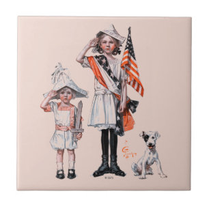 Fourth of July Tile