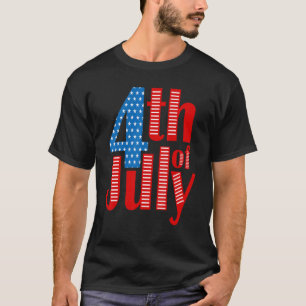Fourth Of July United States Of America Us Flag 4t T-Shirt