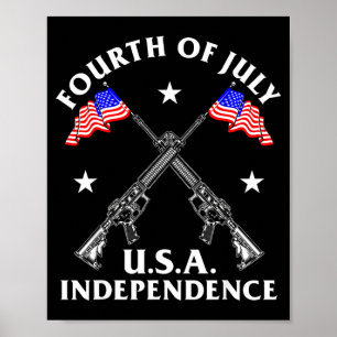 Fourth of july usa independence poster