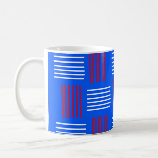 Fourth of July Weave Coffee Mug (Left)