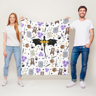 Fourth Wing Book Club Fleece Blanket Throw