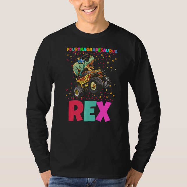 Fourthagradesaurus Rex Rex Fourth Grade T-Shirt (Front)