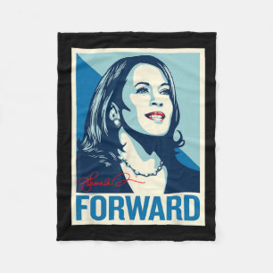 Foward Kamala Portrait  Fleece Blanket