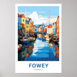 Fowey Cornwall Travel Print