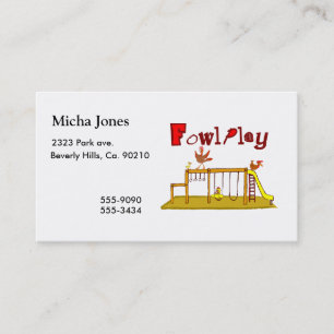 Fowl Play Business Card