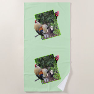 **"Fowl Play: Chicken Hide-and-Seek in 3D"** Beach Towel