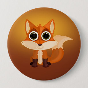 Fox 10 Cm Round Badge