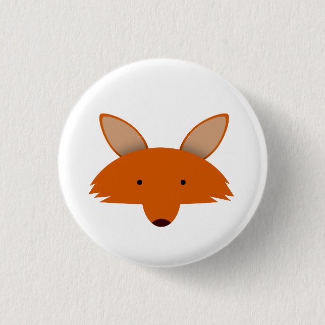 Fox 3 Cm Round Badge (Front)