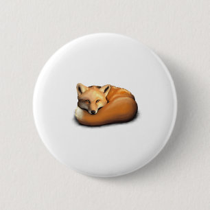 Fox 6 Cm Round Badge