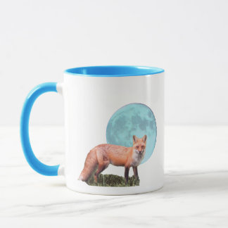 Fox and Blue Moon Mug