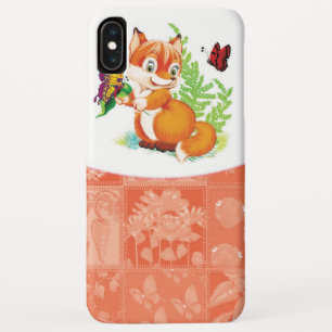 fox and butterfly iPhone XS max case