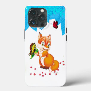 fox and butterfly iPhone case