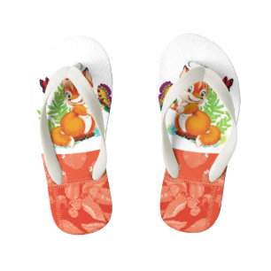 fox and butterfly kid's thongs