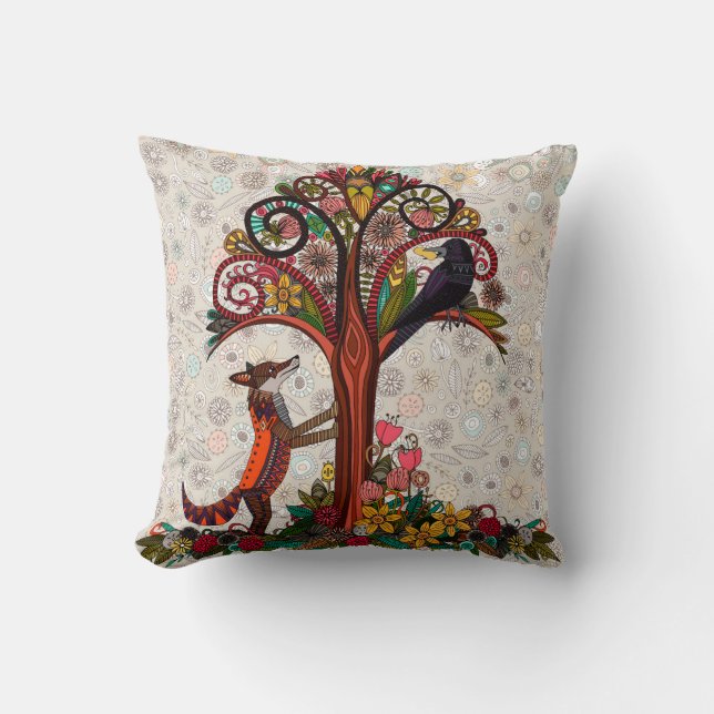 fox and crow cushion (Front)