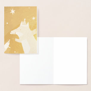FOX AND DUCK MERRY CHRISTMAS CARD