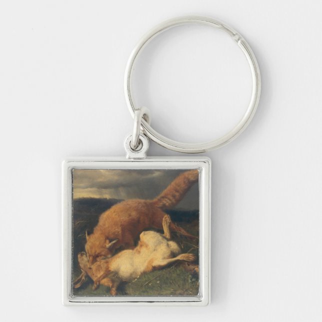 Fox and Hare, 1866 Key Ring (Front)