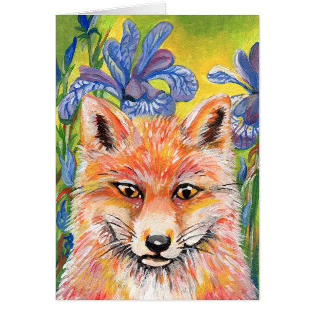 Fox and Irises (Front)