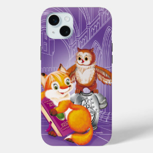 fox and owl iPhone 15 mini case