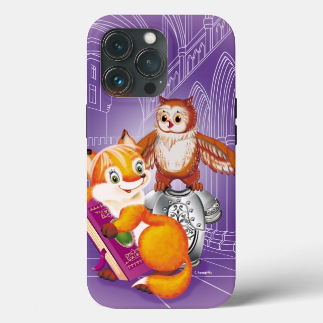 fox and owl Case-Mate iPhone case (Back)