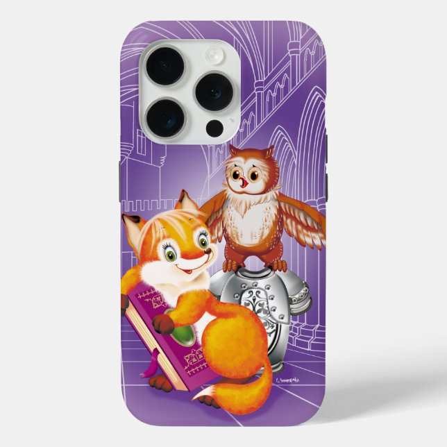 fox and owl Case-Mate iPhone case (Back)
