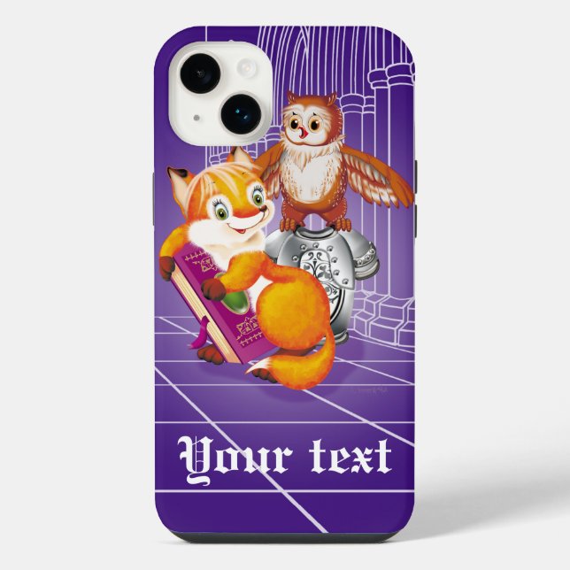 fox and owl iPhone case (Back)