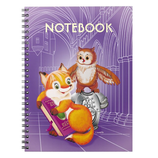 fox and owl notebook (Front)
