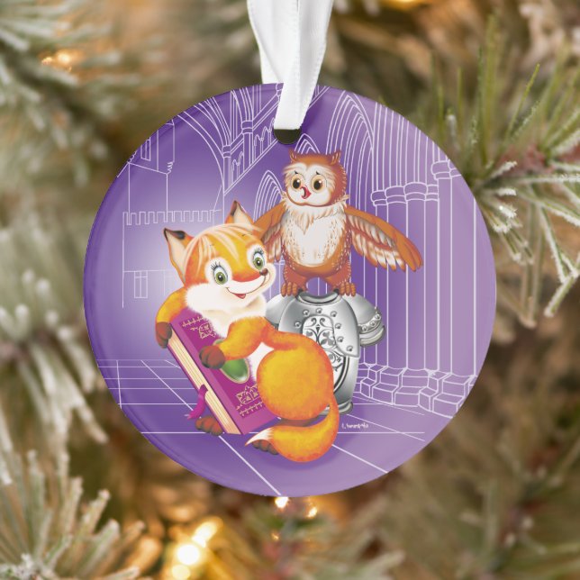 fox and owl ornament (Tree)