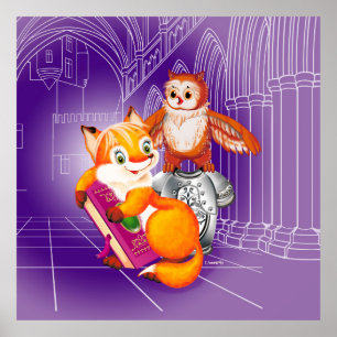 fox and owl poster