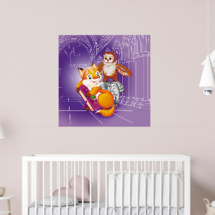 fox and owl poster