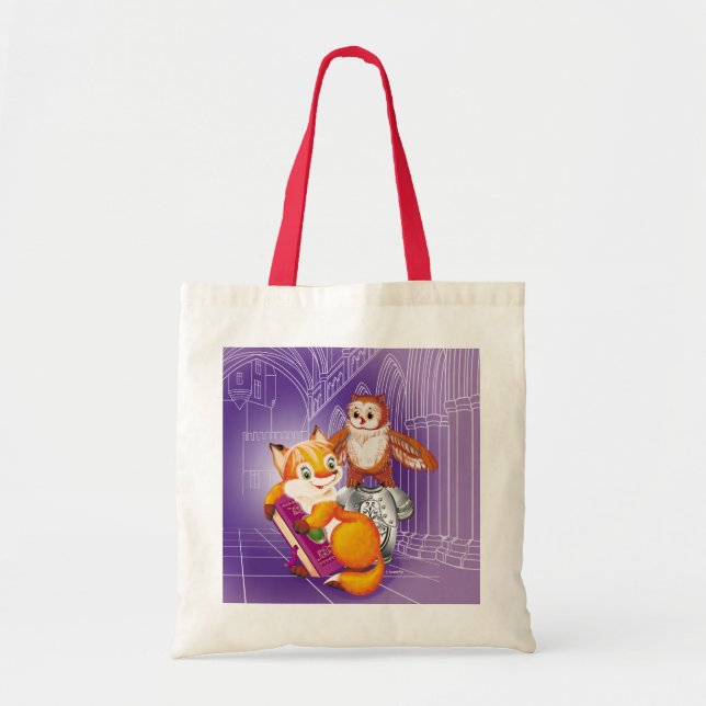 fox and owl tote bag (Front)