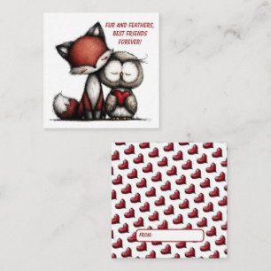 Fox and Owl Valentine Card