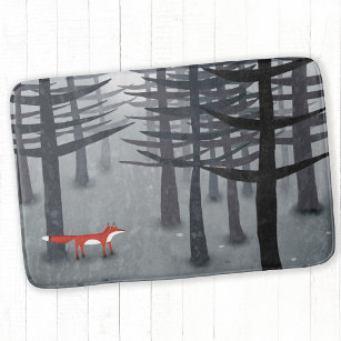 Fox and the Forest Bath Mat