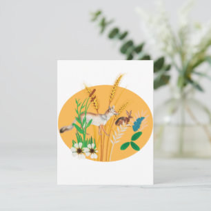 Fox and the Hare Blank Card