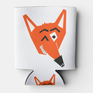Fox Animal Cartoon Cunning Devious Evil Eye Can Cooler