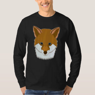 Fox Animal Cool Print Predator Hunter Motif Imprin T-Shirt