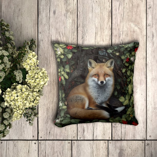 Fox Animal Lovers Forest Art Animal Fox Cushion