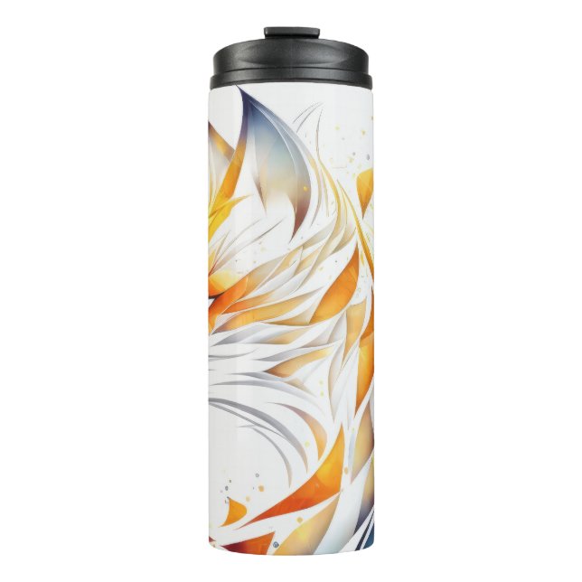 Fox Animal Portrait Nature Wildlife Painting Thermal Tumbler (Front)