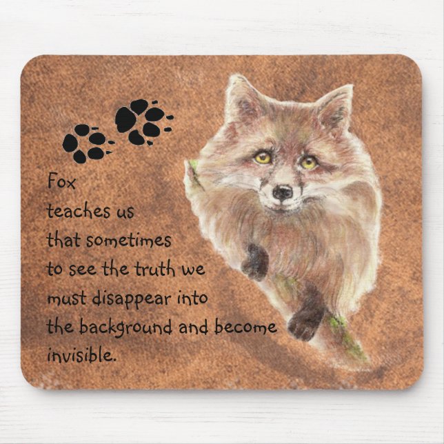 Fox, Animal Totem, Spirit Guide, Symbol Mouse Pad (Front)