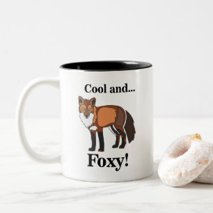 Fox Animal Wildlife Foxy Two-Tone Coffee Mug