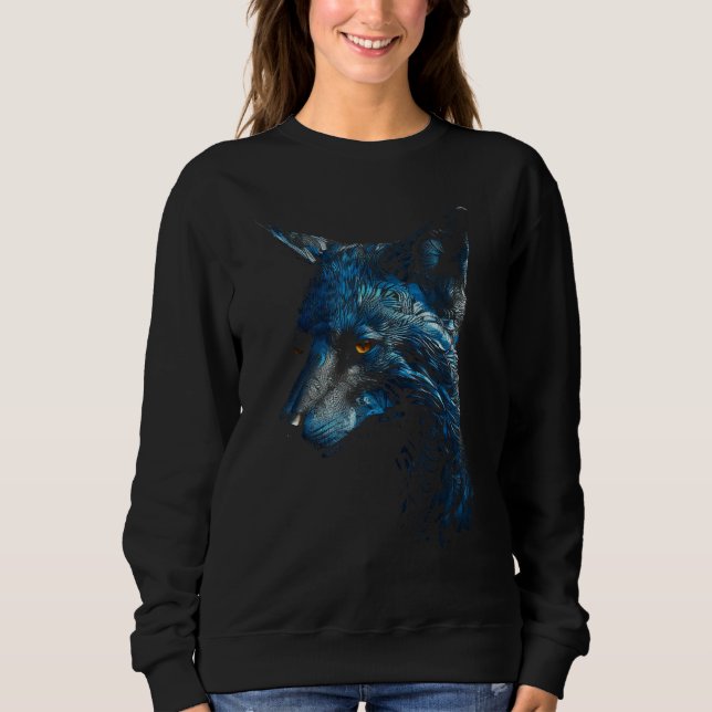 Fox Artwork  Animal  Animal Fox 24 Sweatshirt (Front)