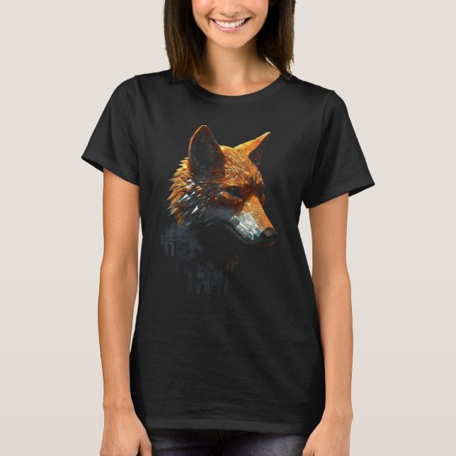 Fox Artwork  Animal  Animal Fox 4 T-Shirt (Front)