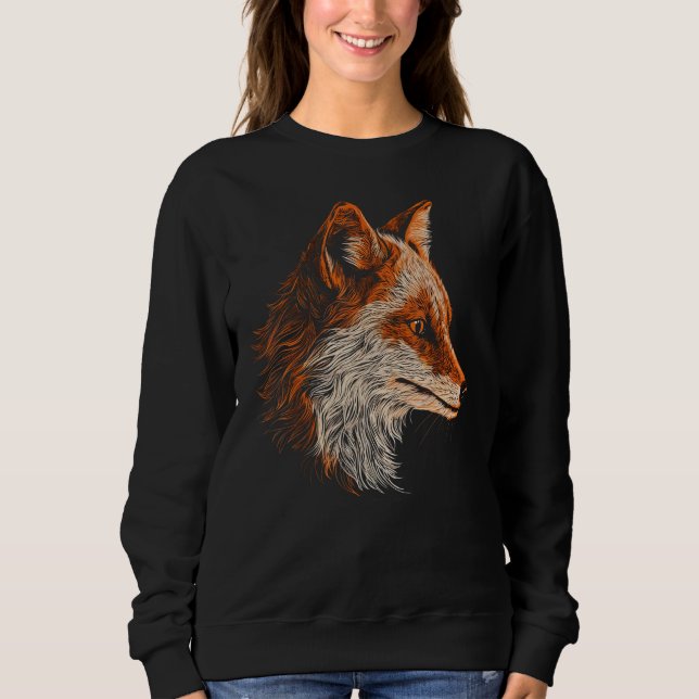 Fox Artwork  Animal  Animal Fox 7 Sweatshirt (Front)